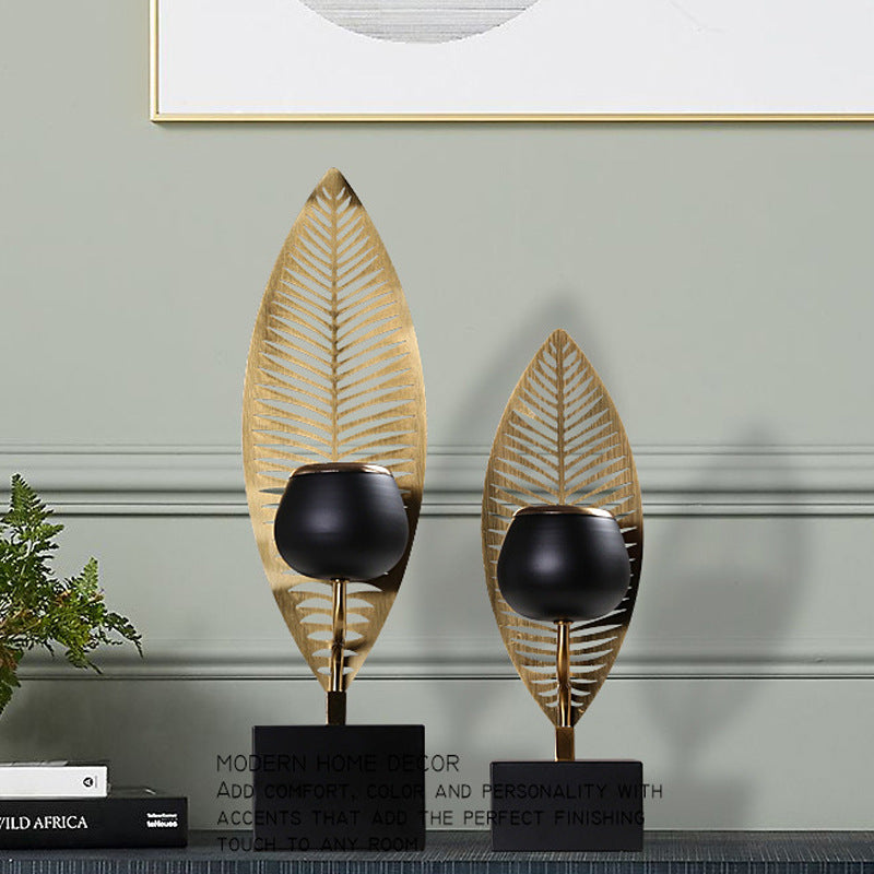 Electroplated Metal Candle Holder