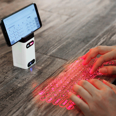 Virtual Laser Keyboard With Bluetooth Wireless Projector