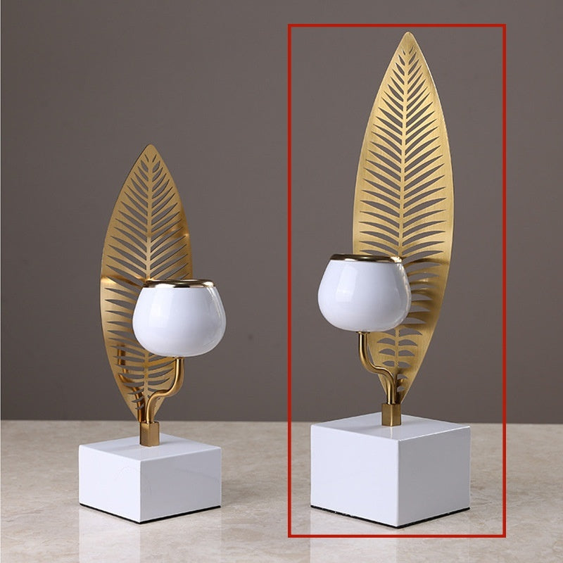 Electroplated Metal Candle Holder