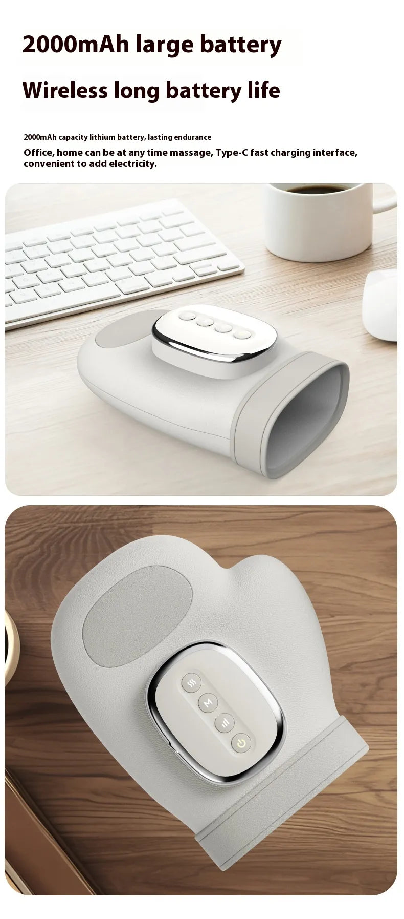 PulseRelief™ Rechargeable Hand Massager