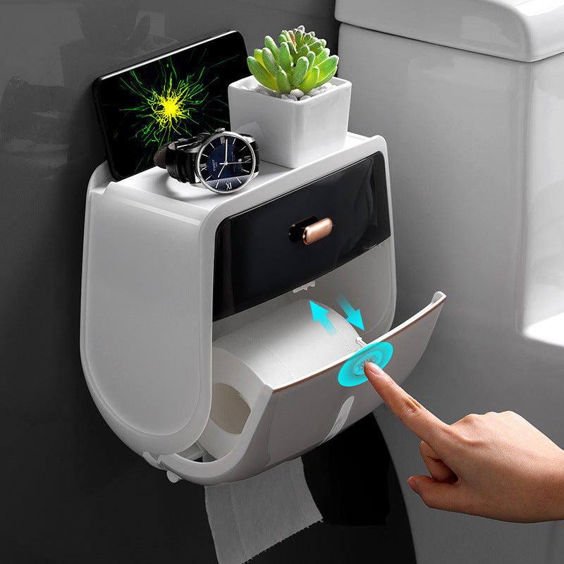 Portable Bathroom Tissue Box & Toilet Paper