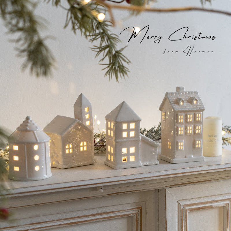 Christmas Decoration Ceramic Small Houses