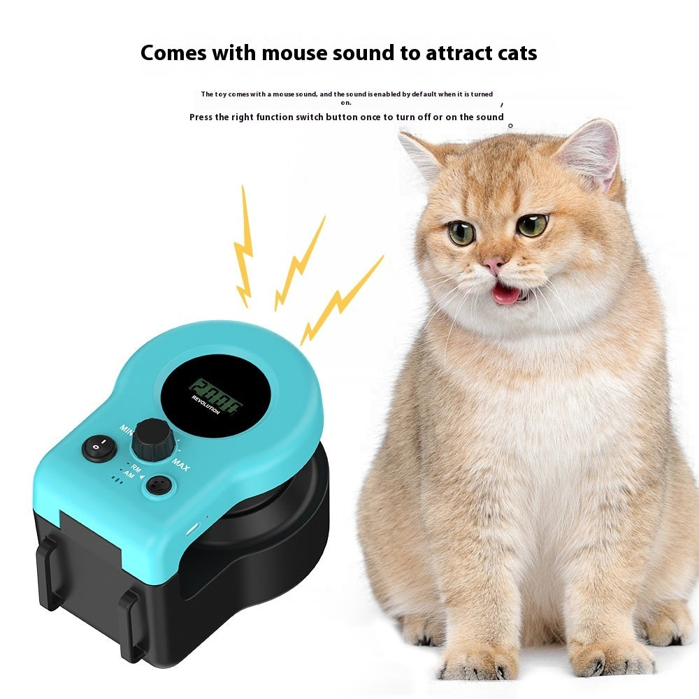 Interactive indoor cat toy with engaging feather & remote control