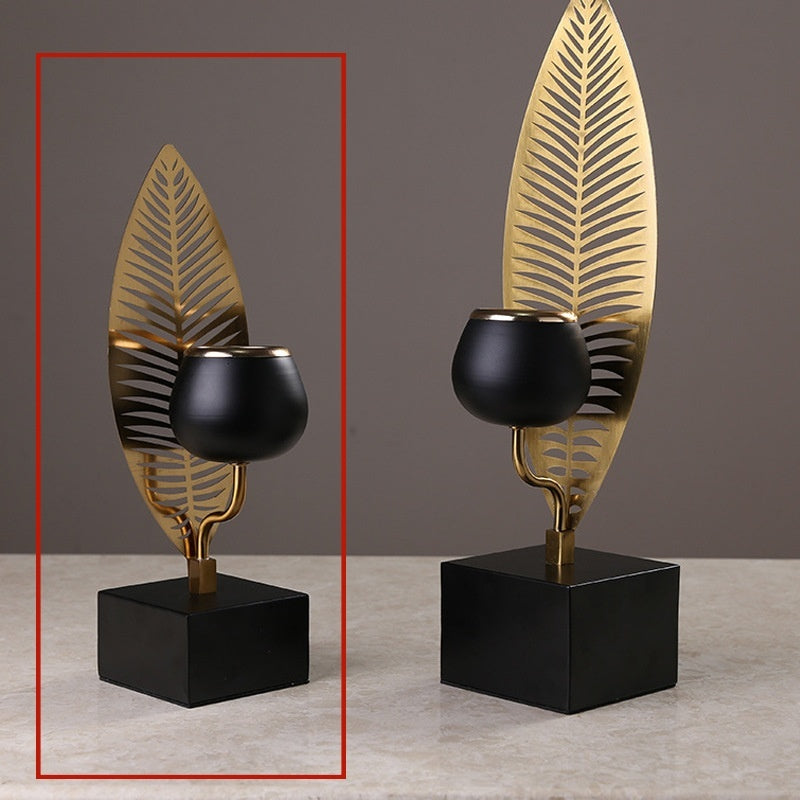 Electroplated Metal Candle Holder