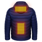 Mens Heated Puffer Jacket With 9 Heating areas