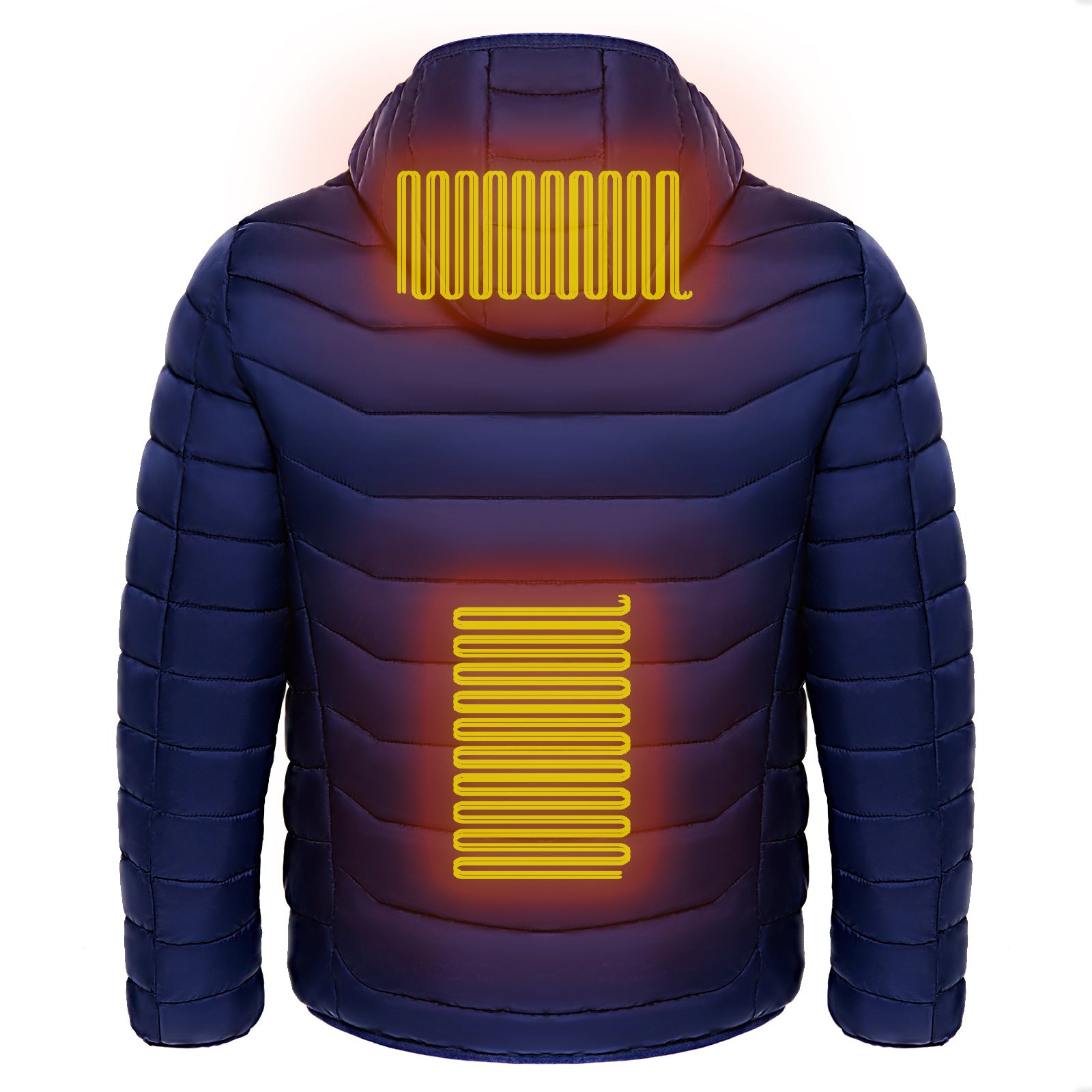 Mens Heated Puffer Jacket With 9 Heating areas