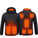 Mens Heated Puffer Jacket With 9 Heating areas