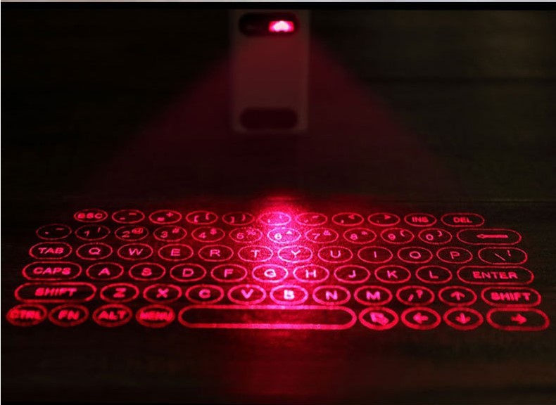 Virtual Laser Keyboard With Bluetooth Wireless Projector