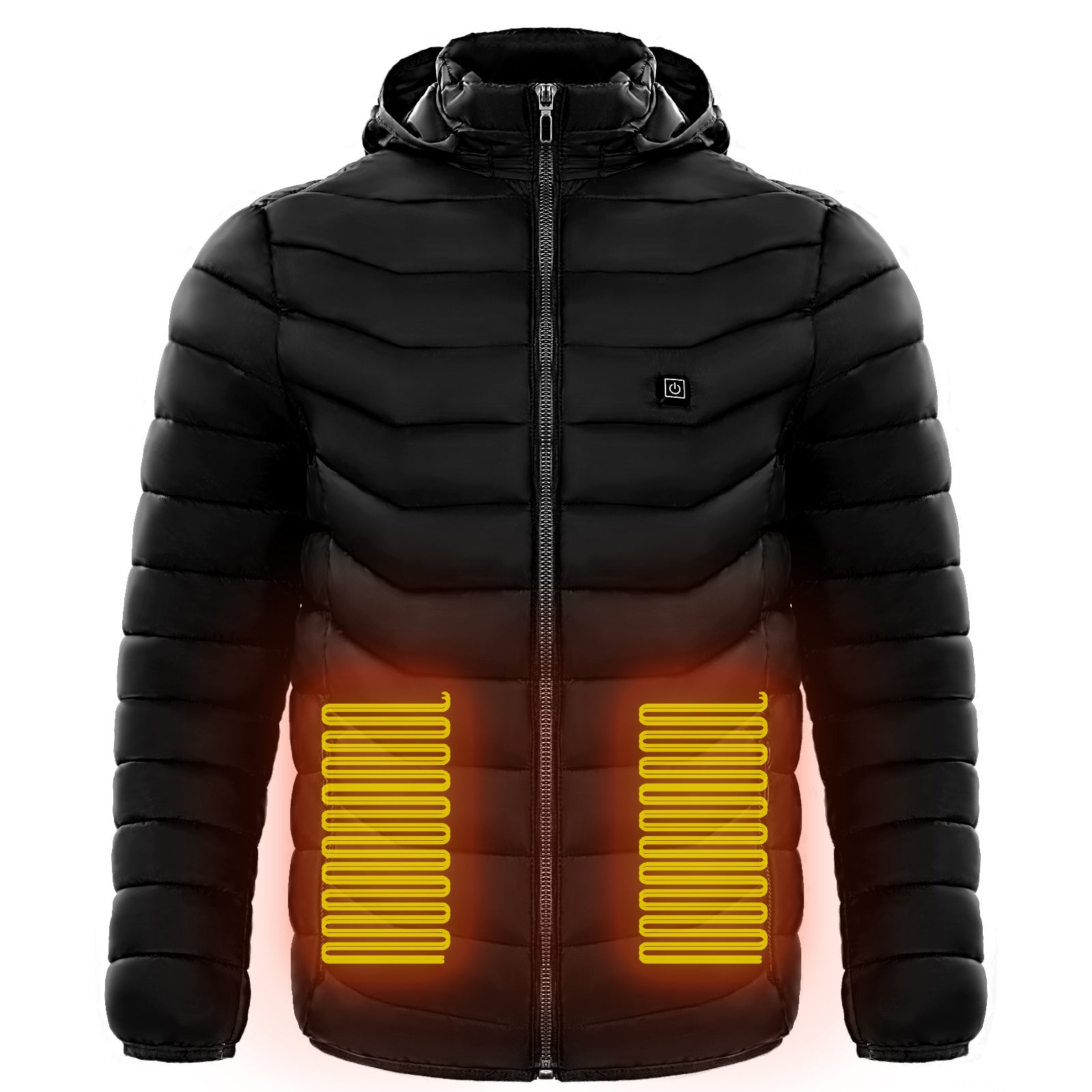 Mens Heated Puffer Jacket With 9 Heating areas