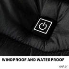 Mens Heated Puffer Jacket With 9 Heating areas