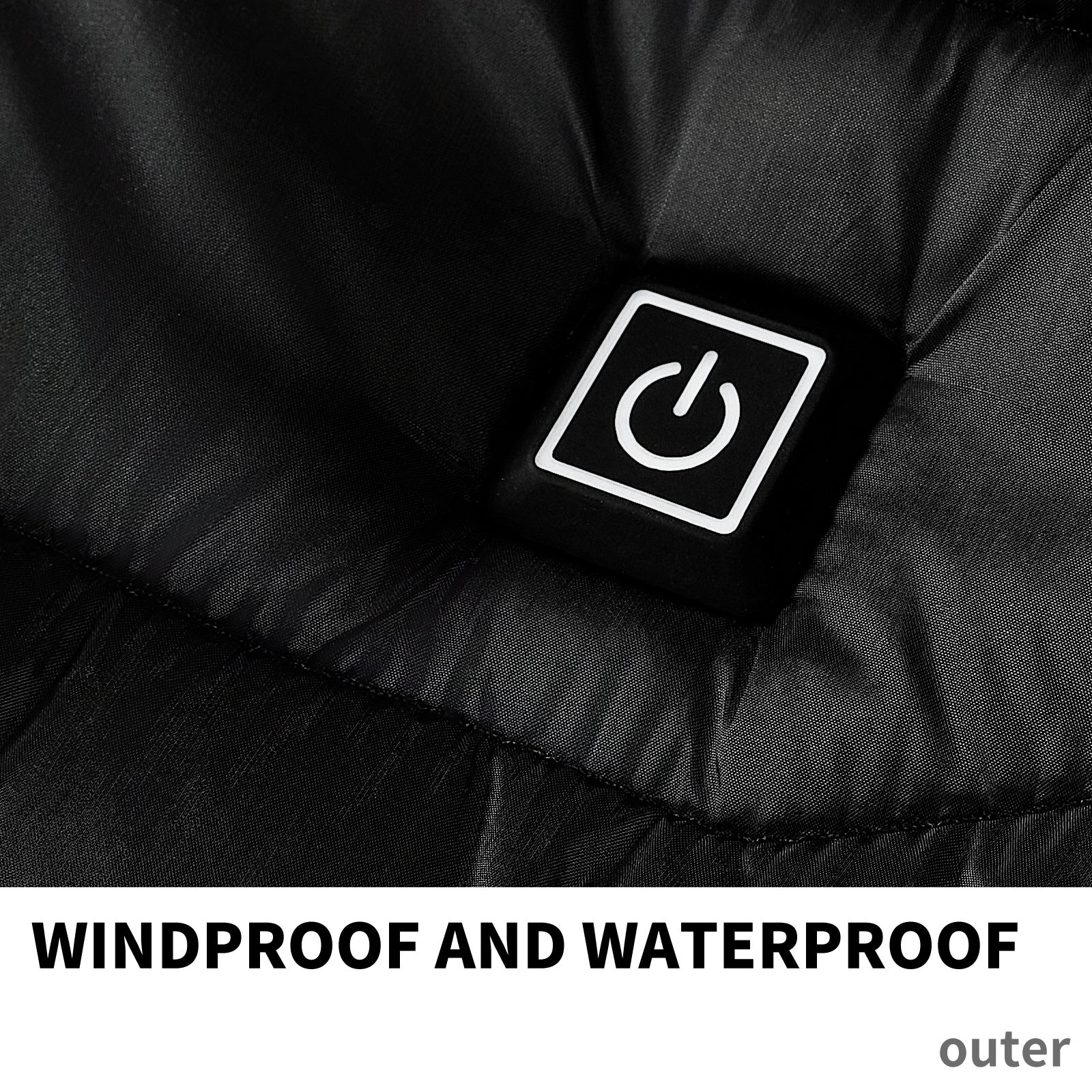 Mens Heated Puffer Jacket With 9 Heating areas