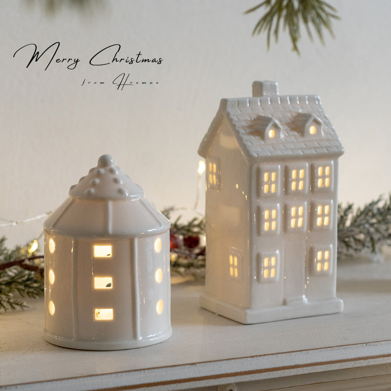 Christmas Decoration Ceramic Small Houses