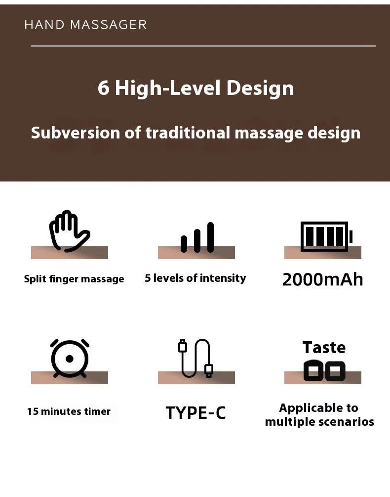 PulseRelief™ Rechargeable Hand Massager