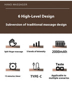 PulseRelief™ Rechargeable Hand Massager