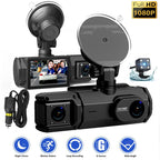 HD 1080p DVR Camera With 3 Lens & Reversing Image Compatible With Mobile Phone WIFI Car