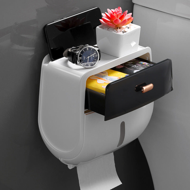 Portable Bathroom Tissue Box & Toilet Paper