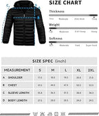 Mens Heated Puffer Jacket With 9 Heating areas